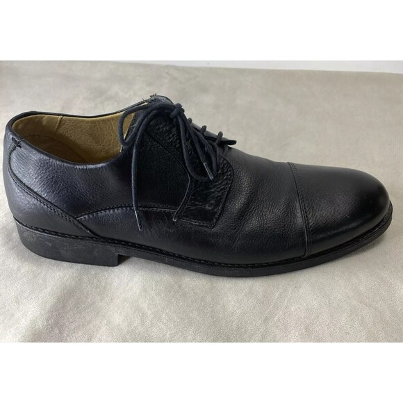 Studio Belvedere Shoes Mens Duke Dress Oxford Black Leather Lace Up 11.5D - Picture 3 of 10